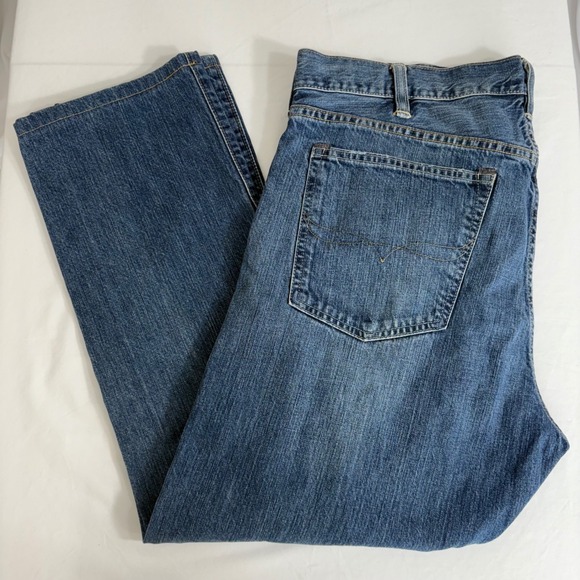Polo Ralph Lauren Mens 018‎ Slim Straight Jeans 38x30 (38x27) Distressed Denim - Picture 4 of 10